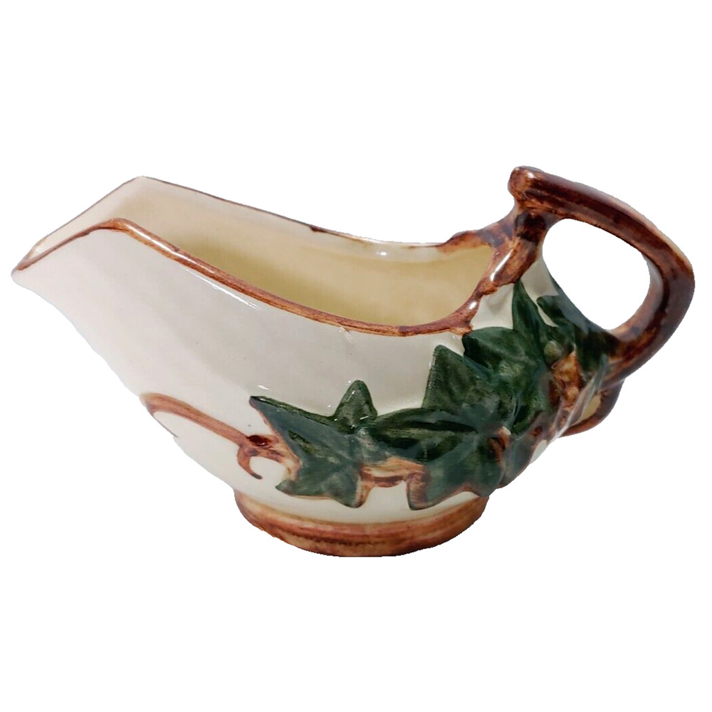 Vintage McCoy Pottery Ivy Leaf Creamer 5.5" x 3.5" Hand-Painted Pre-Owned